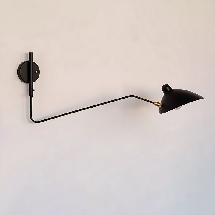 Axiale Schwenkarm-Wandleuchte