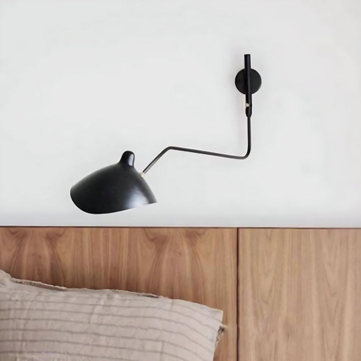 Axiale Schwenkarm-Wandleuchte