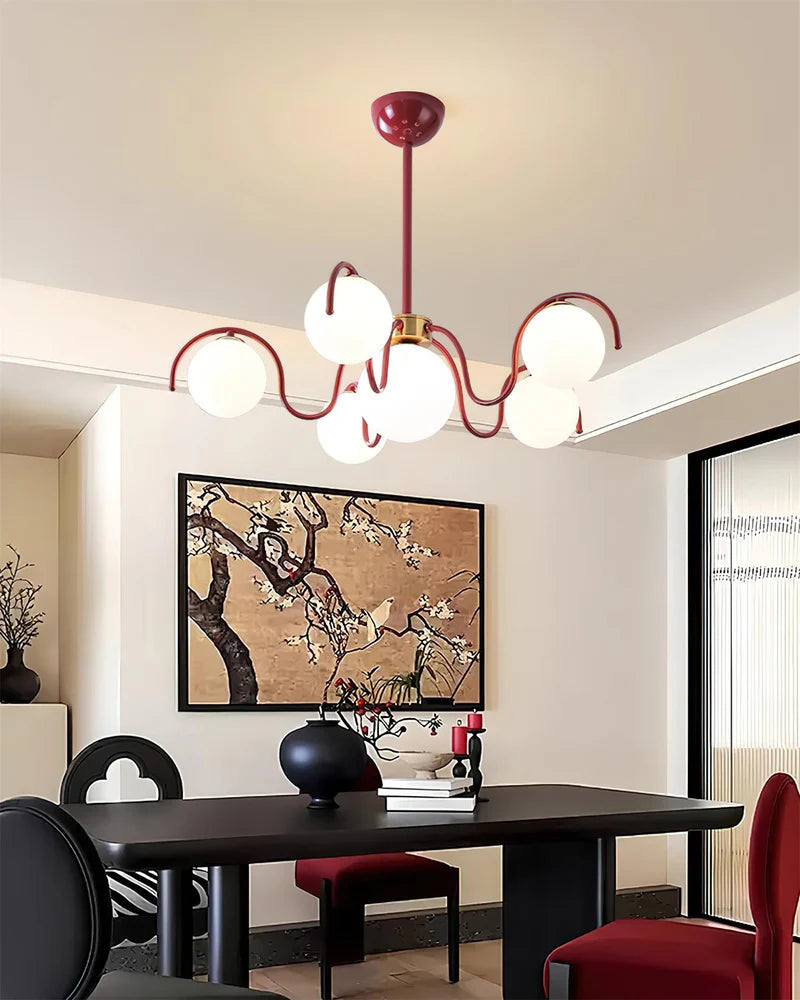Ball Curve Chandelier 12