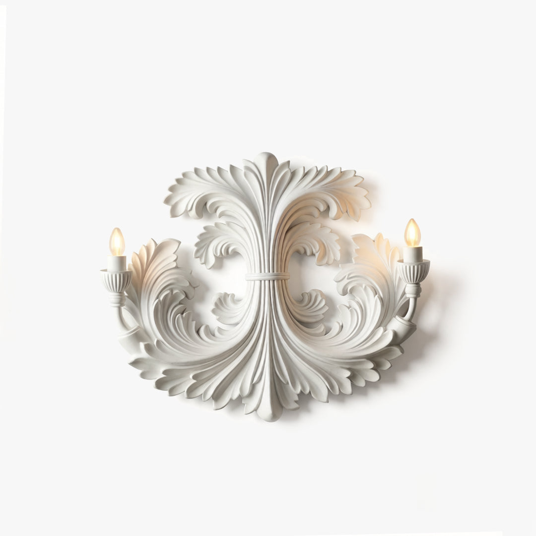 Baroque Blossom Plaster Wall Lamp 1
