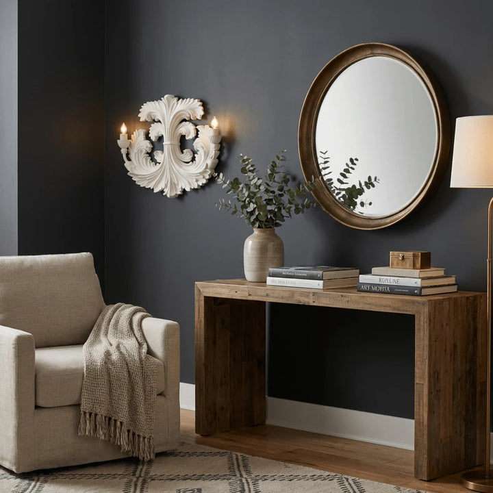 Baroque Blossom Plaster Wall Lamp 13