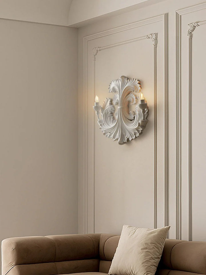 Baroque Blossom Plaster Wall Lamp 15
