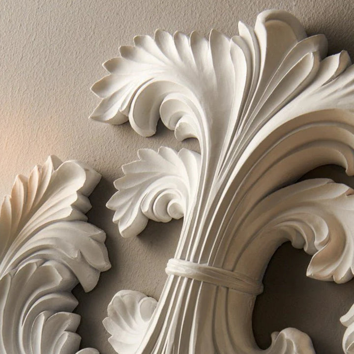 Baroque Blossom Plaster Wall Lamp 4