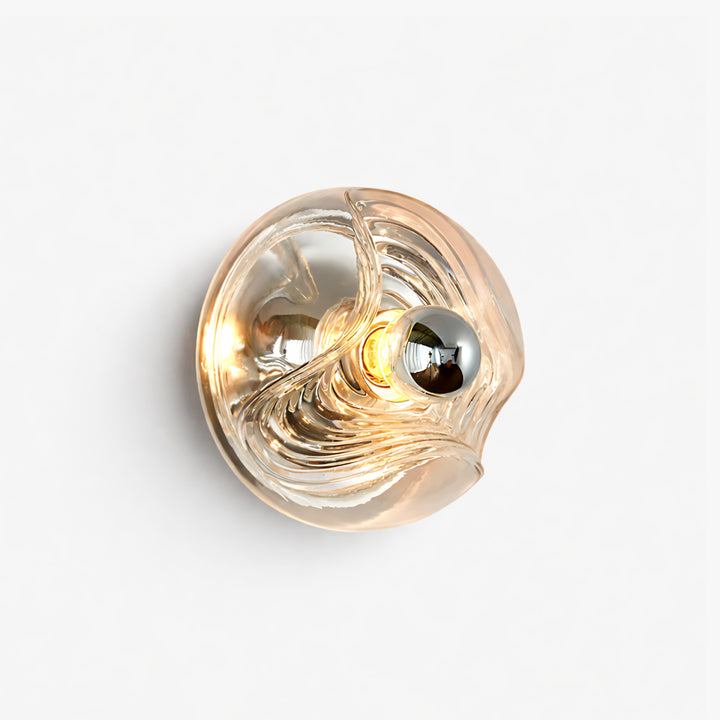 Bauhaus Wellenförmige Wandleuchte