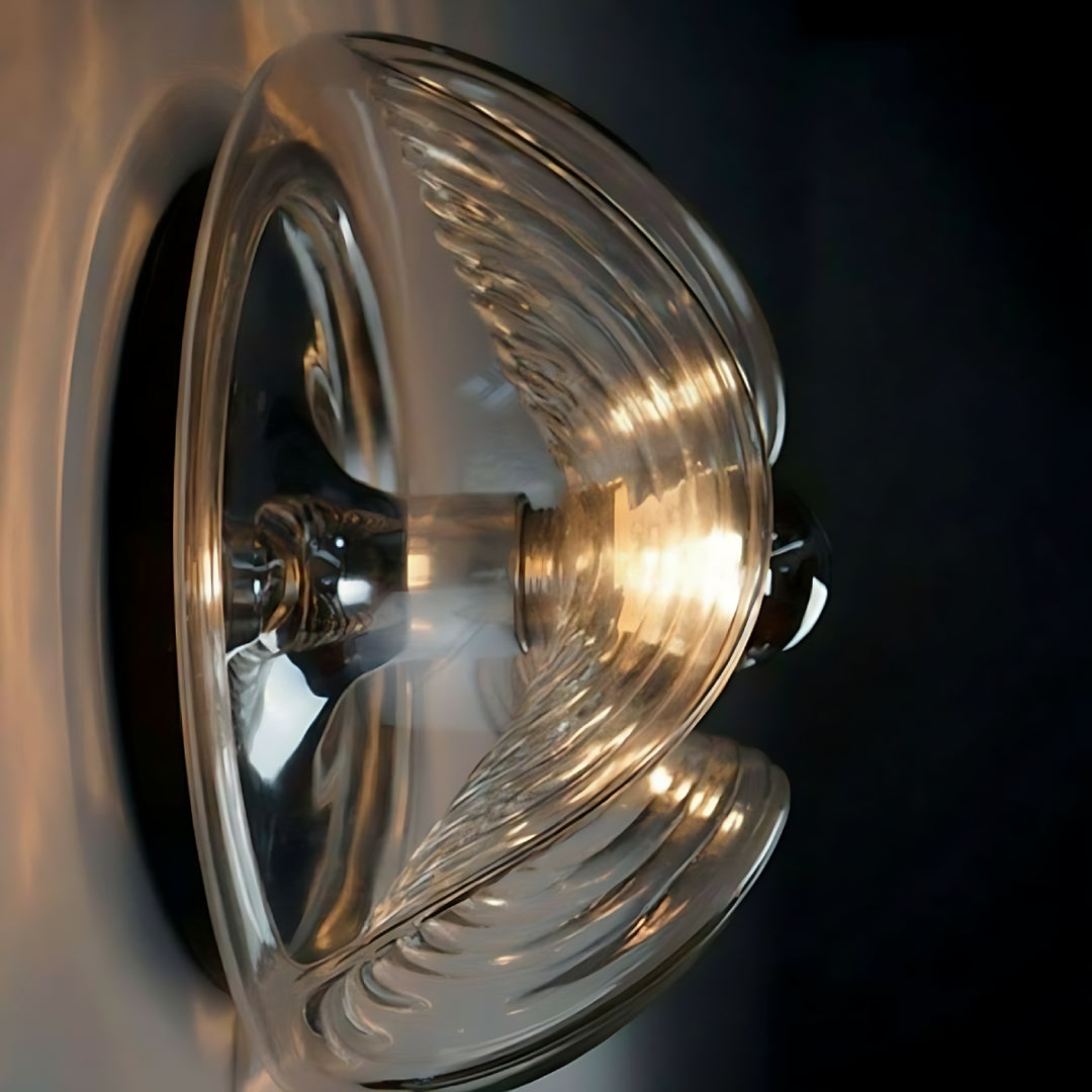 Bauhaus Wellenförmige Wandleuchte