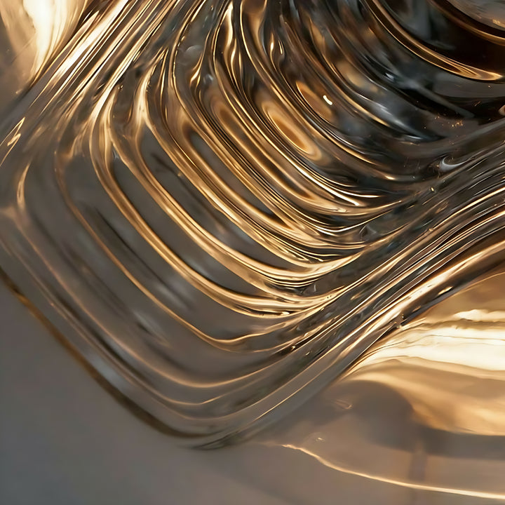 Bauhaus Wellenförmige Wandleuchte