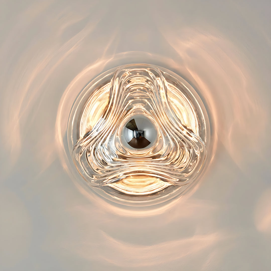 Bauhaus Wellenförmige Wandleuchte