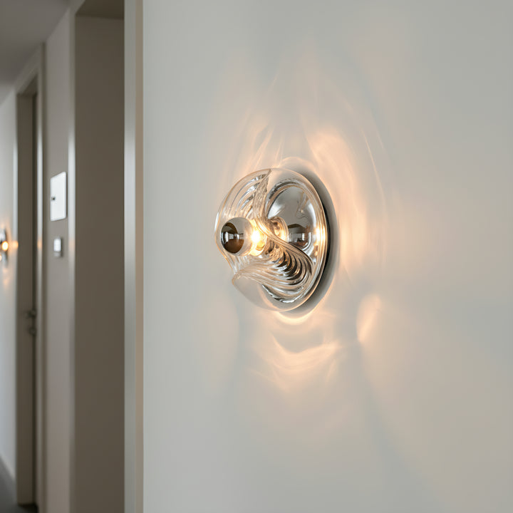 Bauhaus Wellenförmige Wandleuchte