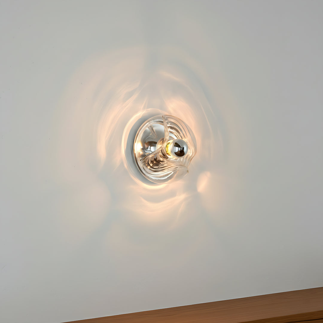 Bauhaus Wellenförmige Wandleuchte