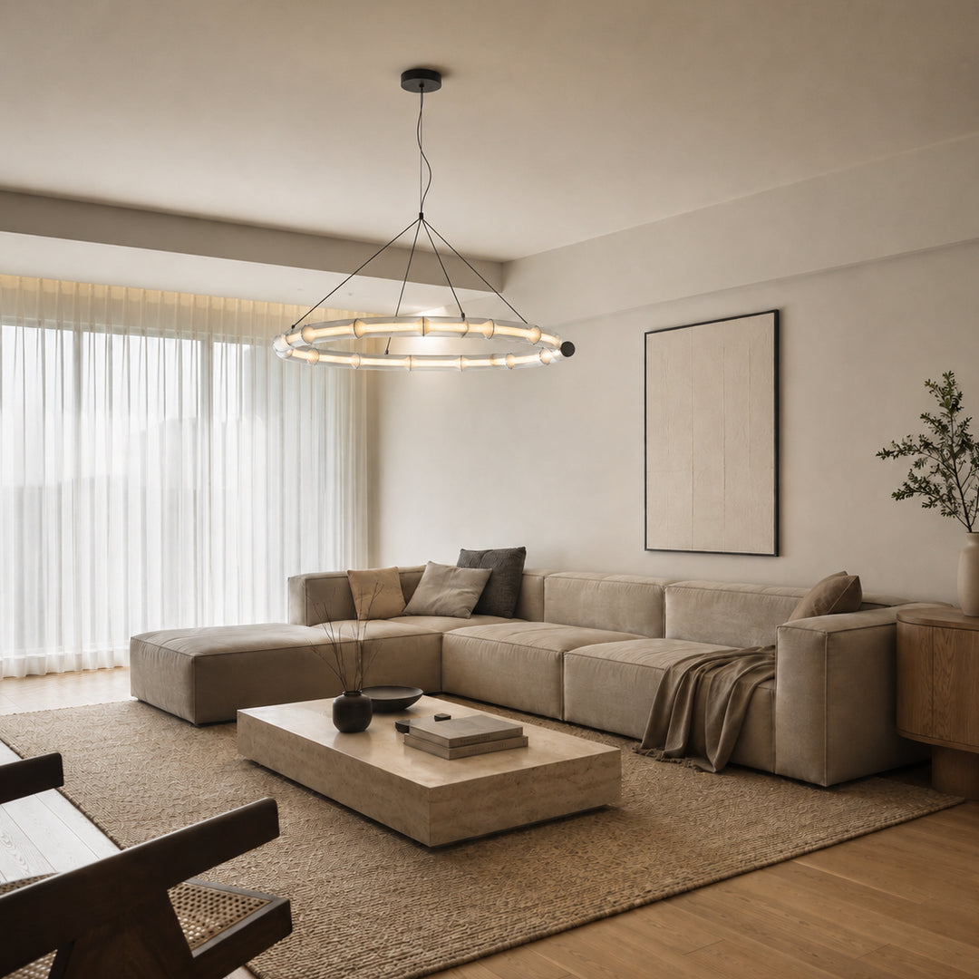Bavrelune Bamboo Ring Chandelier 10