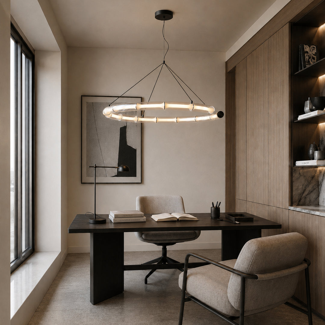Bavrelune Bamboo Ring Chandelier 12