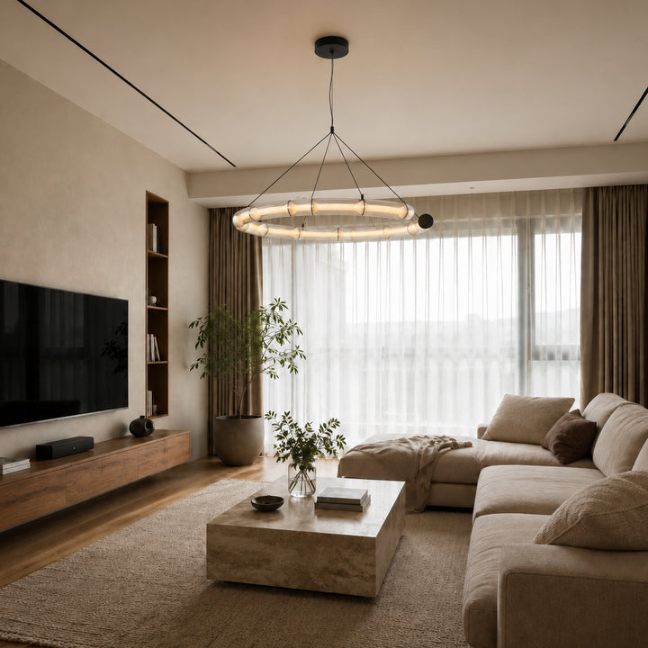 Bavrelune Bamboo Ring Chandelier 8