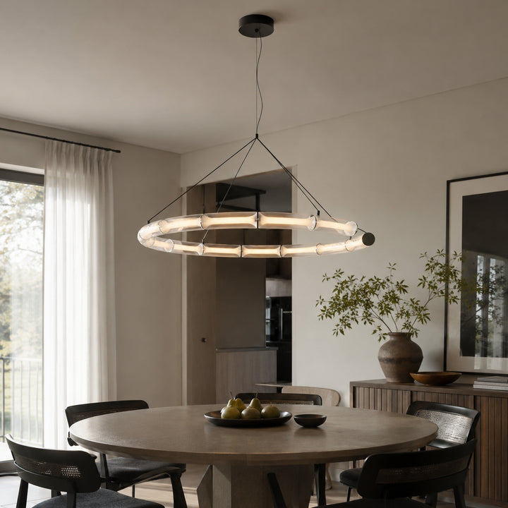 Bavrelune Bamboo Ring Chandelier 9