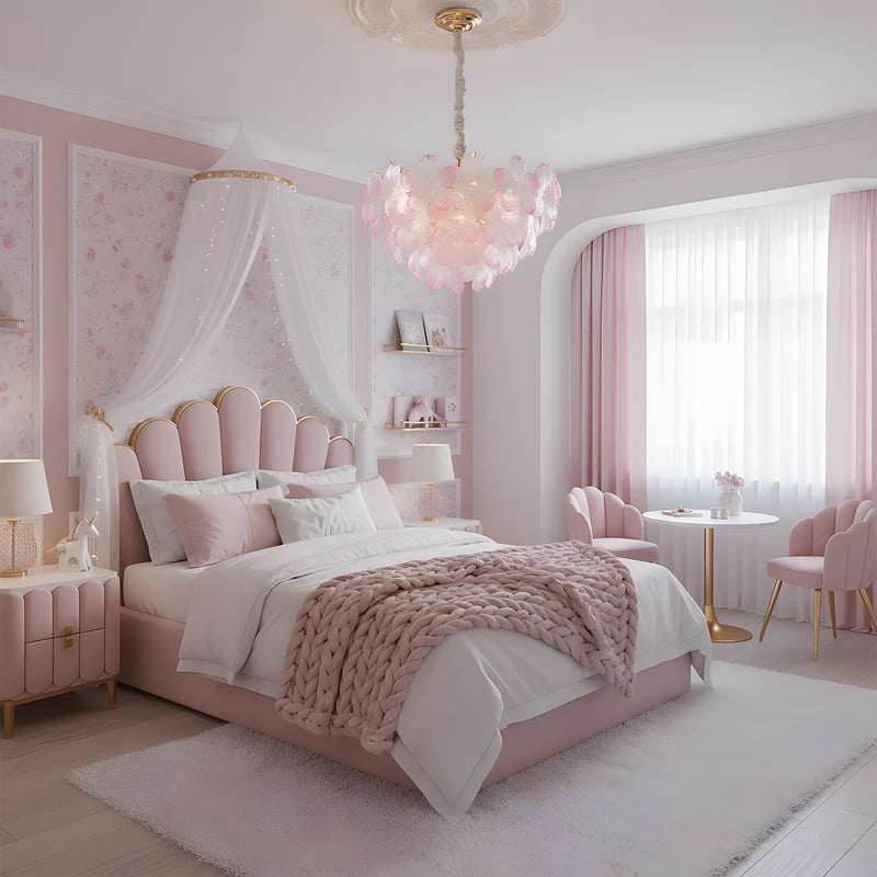 Blush Blossom Chandelier 13