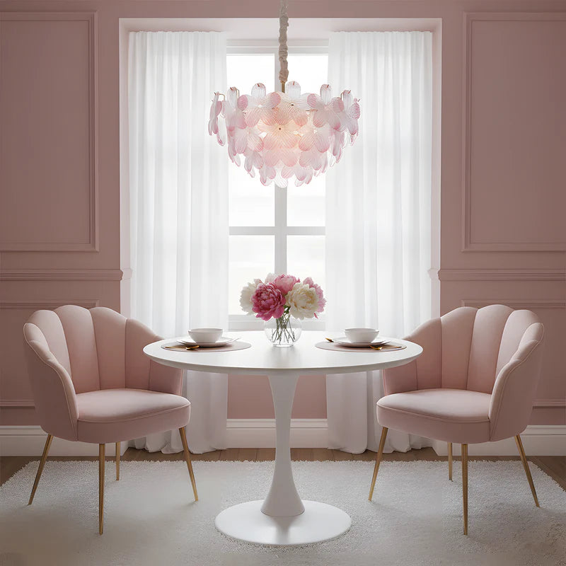 Blush Blossom Chandelier 7