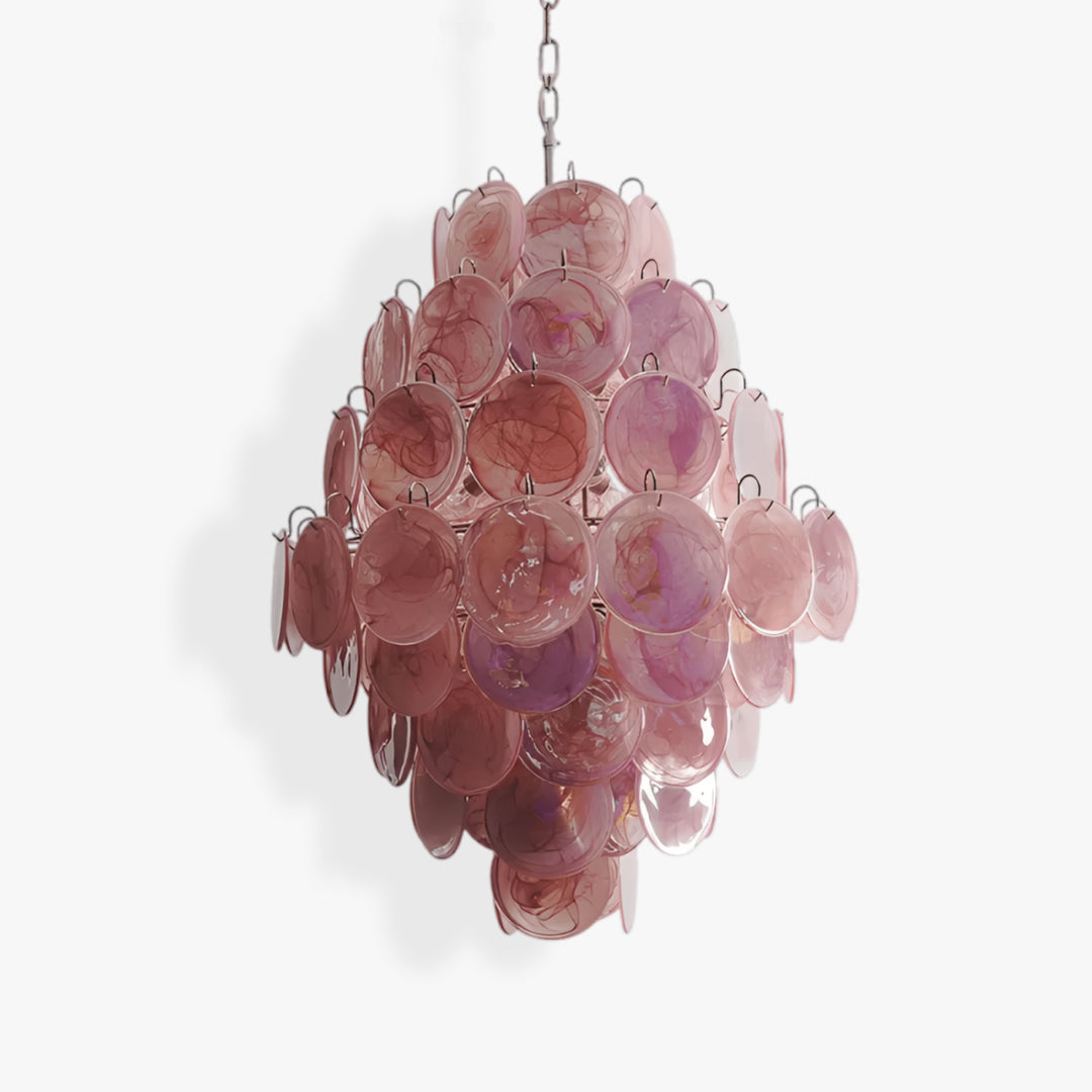 Blush Murano Glass Chandelier 1