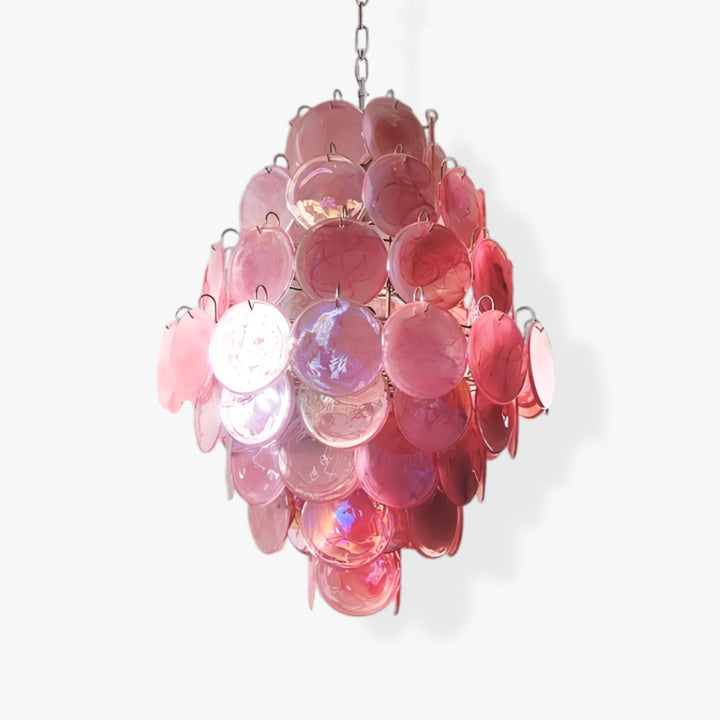 Blush Murano Glass Chandelier 1
