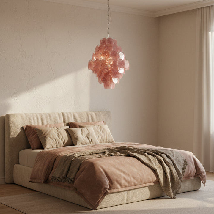 Blush Murano Glass Chandelier 5