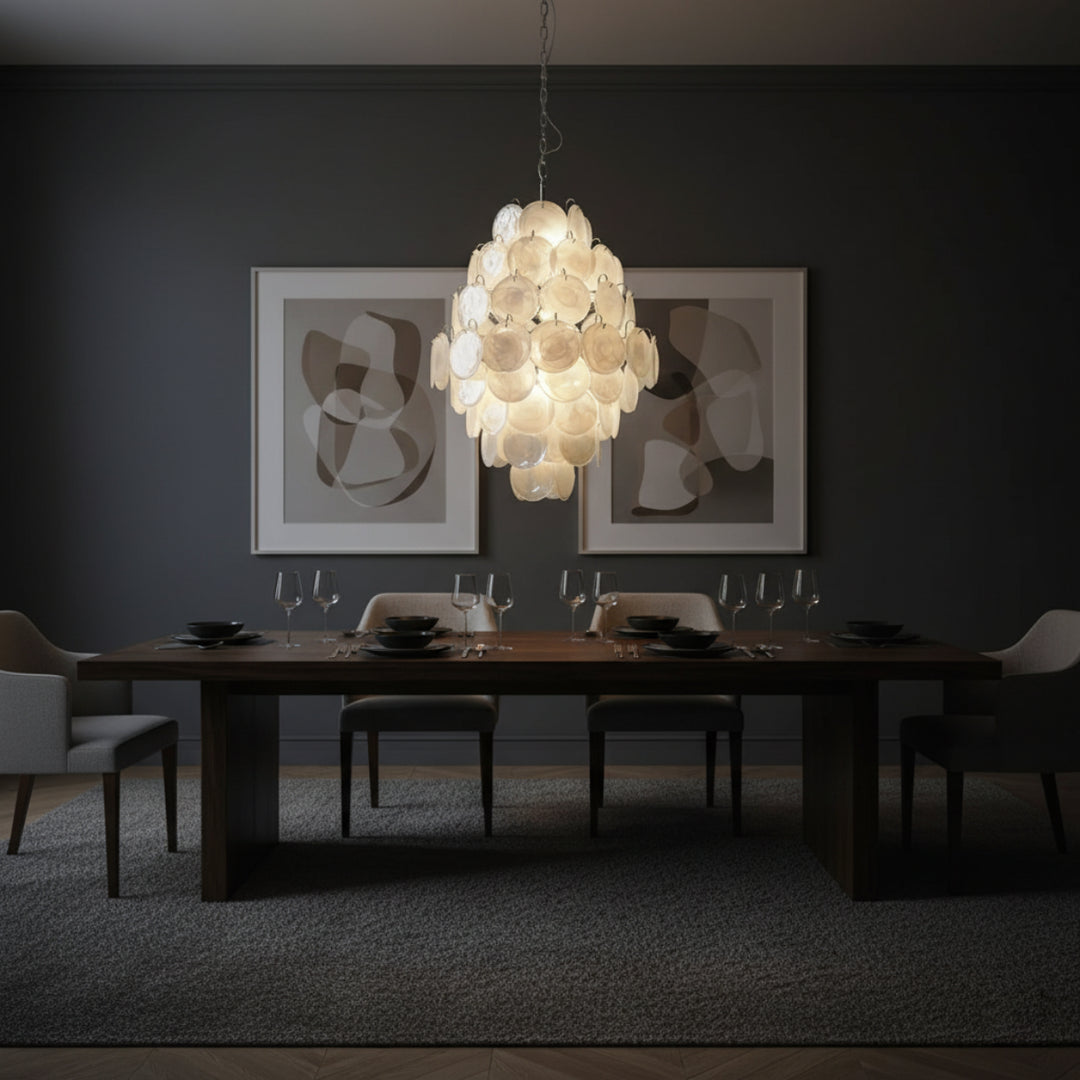 Blush Murano Glass Chandelier 7