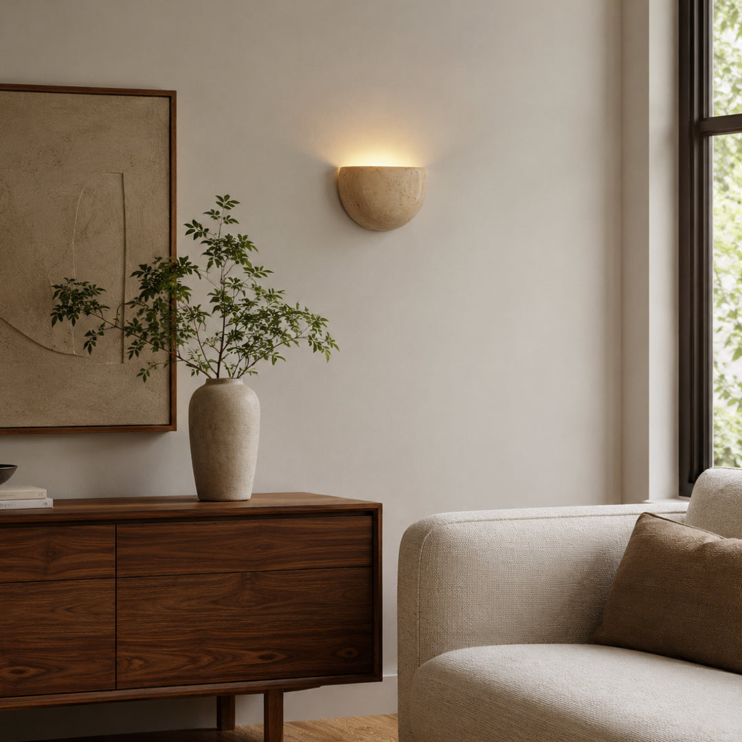Caelvora Travertine Wall Lamp 2