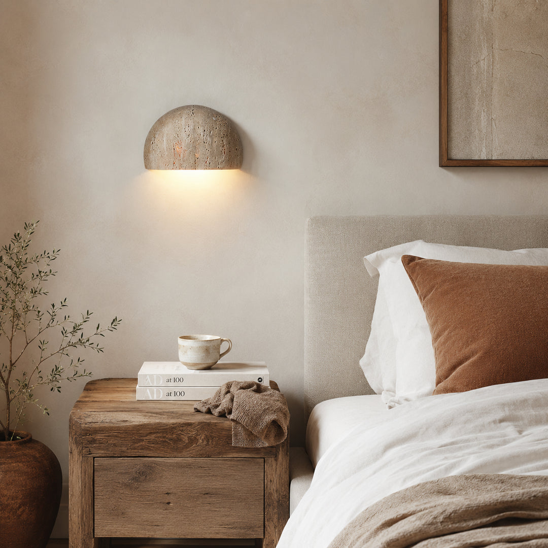 Caelvora Travertine Wall Lamp 5