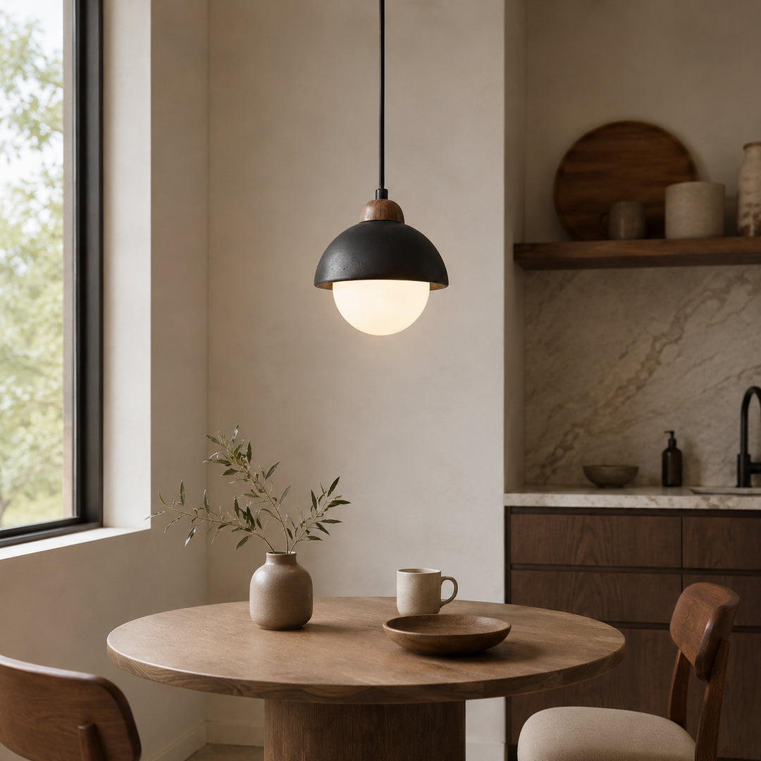 Caldorune Black Dome Pendant Light 1
