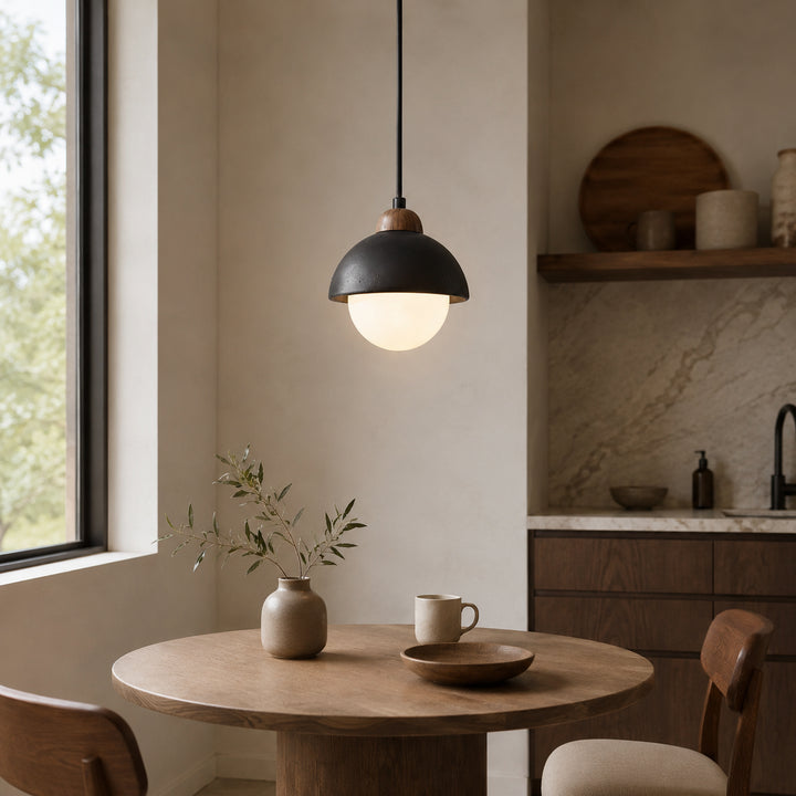 Caldorune Black Dome Pendant Light 1