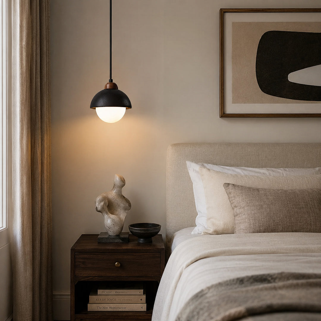Caldorune Black Dome Pendant Light 2