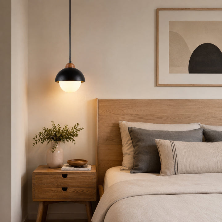 Caldorune Black Dome Pendant Light 5