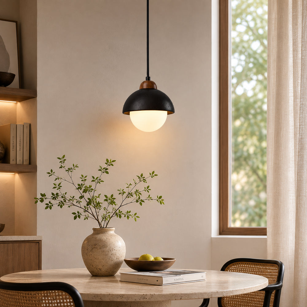 Caldorune Black Dome Pendant Light 6