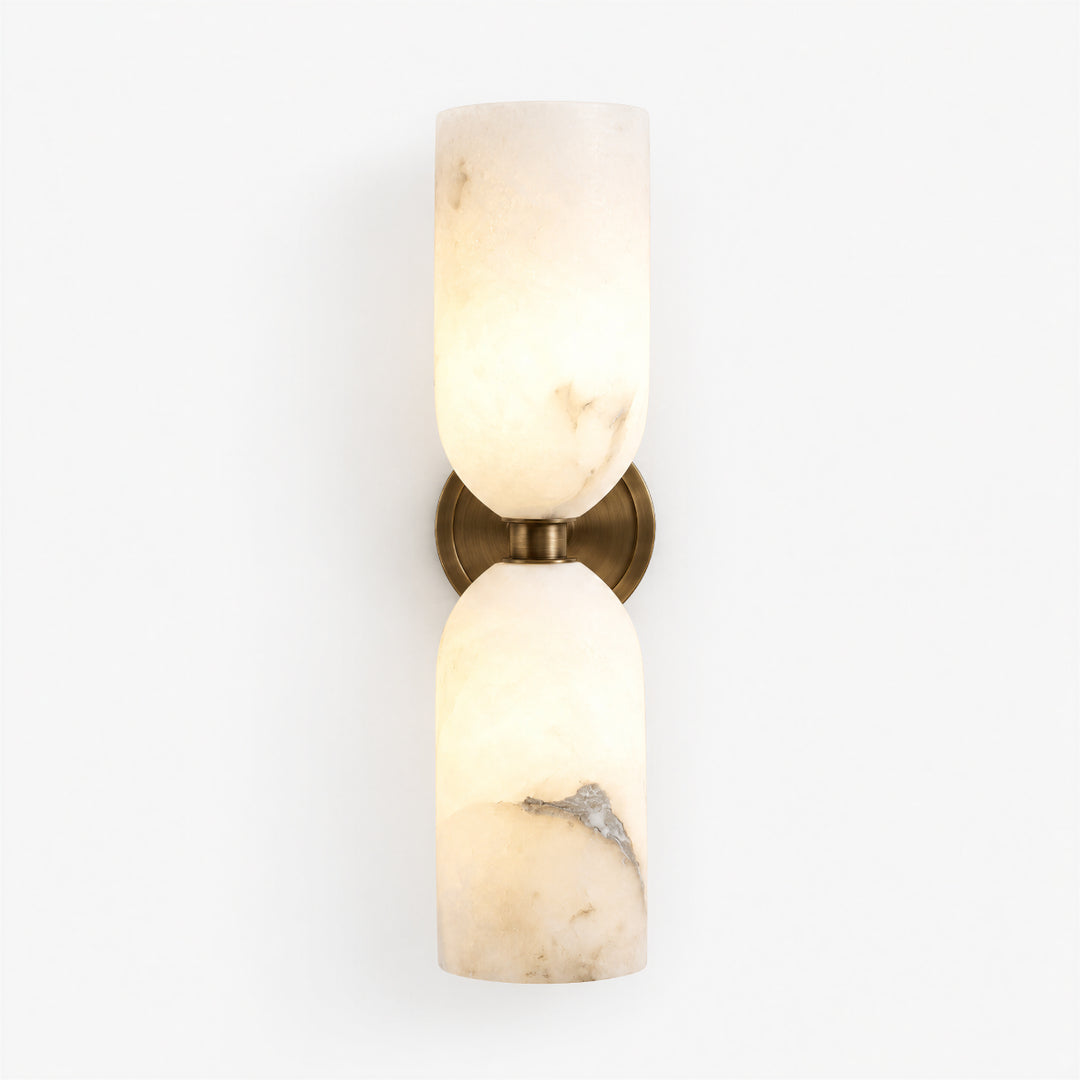 Caldris Alabaster Dual Wall Lamp 12