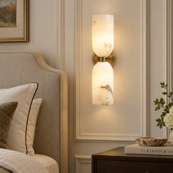 Caldris Alabaster Dual Wall Lamp 3
