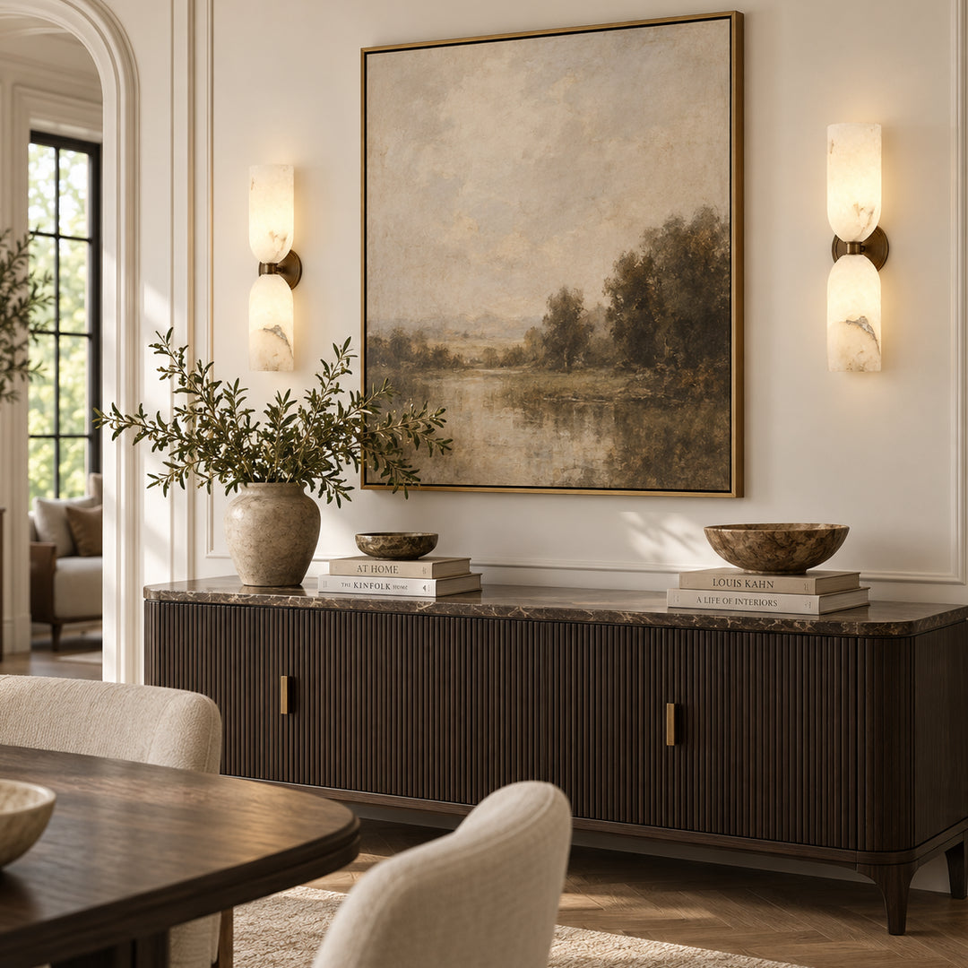 Caldris Alabaster Dual Wall Lamp 4