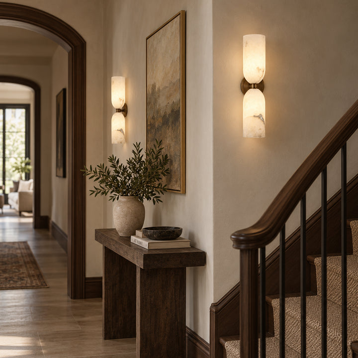 Caldris Alabaster Dual Wall Lamp 5