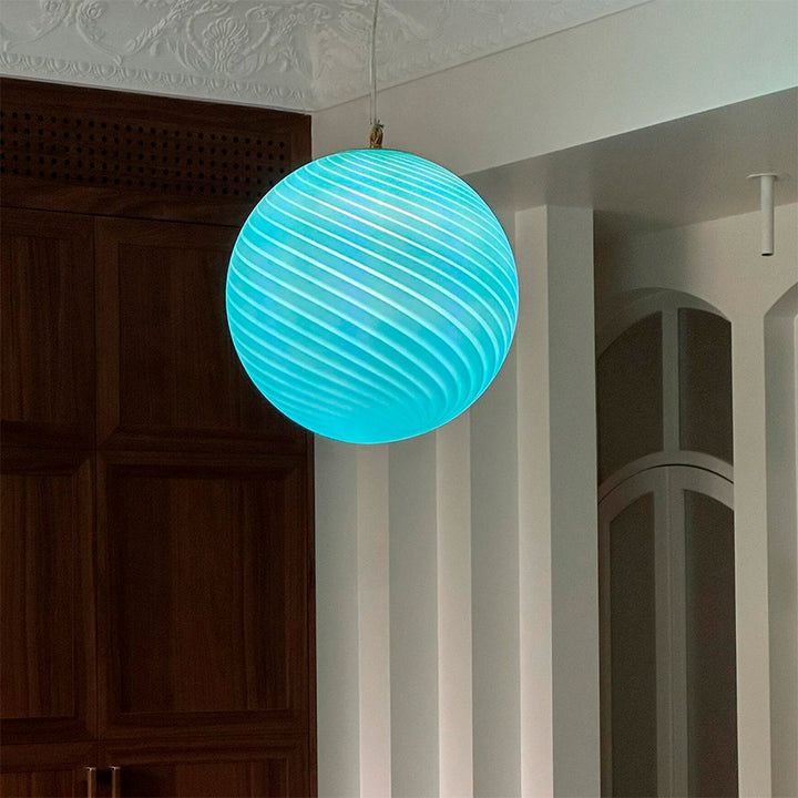 Candy shaped glass pendant lamp 26