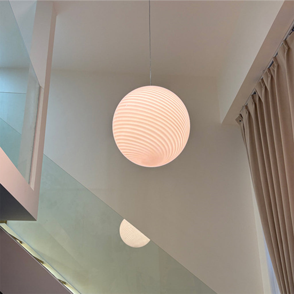 Candy shaped glass pendant lamp 33