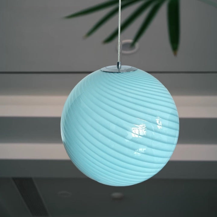 Candy shaped glass pendant lamp 35