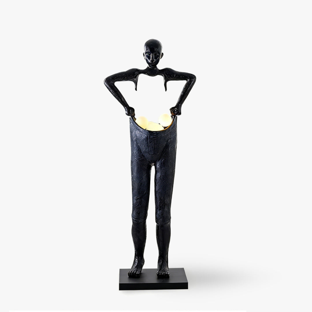 Carrying Pants Sculpture Floor Lamp 1