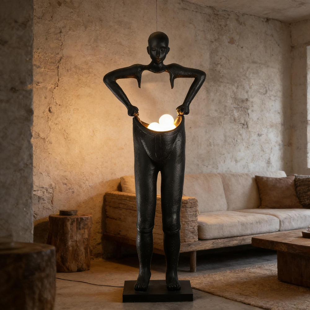 Carrying Pants Sculpture Floor Lamp 2