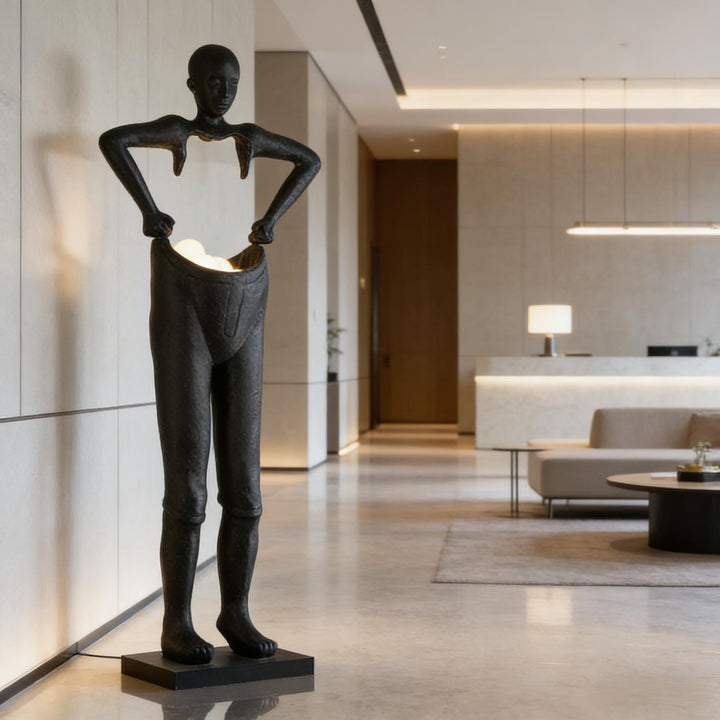 Carrying Pants Sculpture Floor Lamp 4