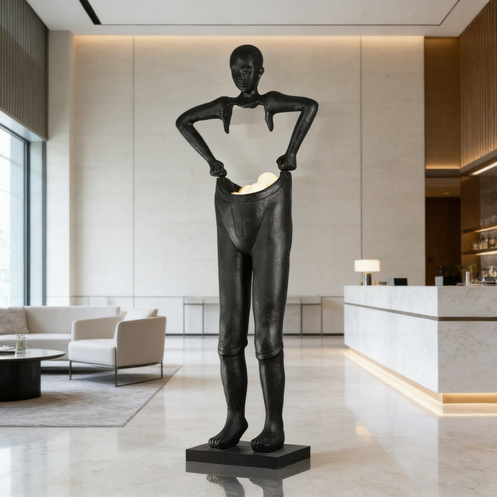 Carrying Pants Sculpture Floor Lamp 5