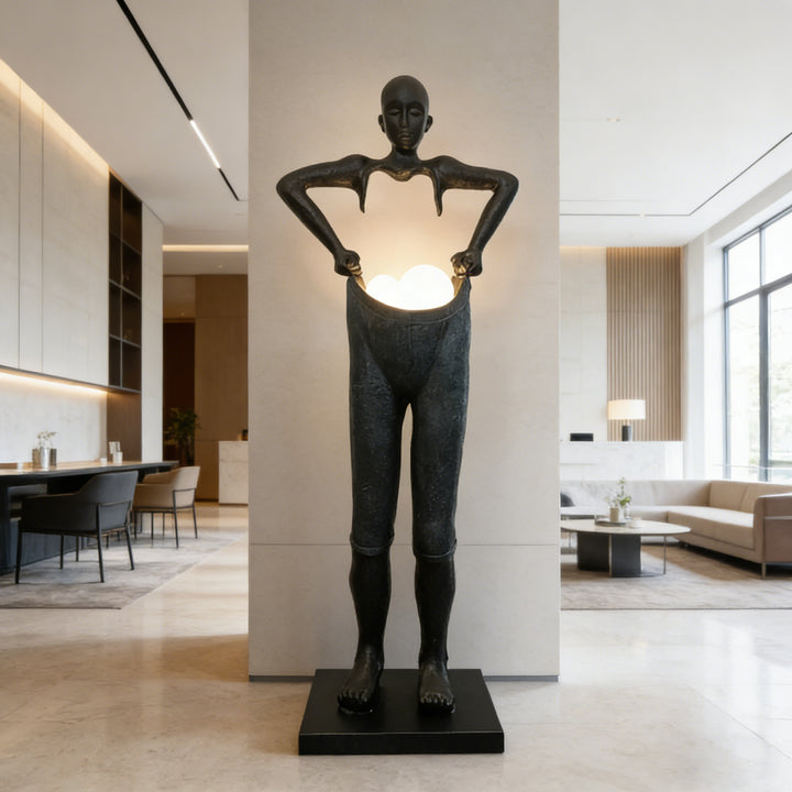 Carrying Pants Sculpture Floor Lamp 6