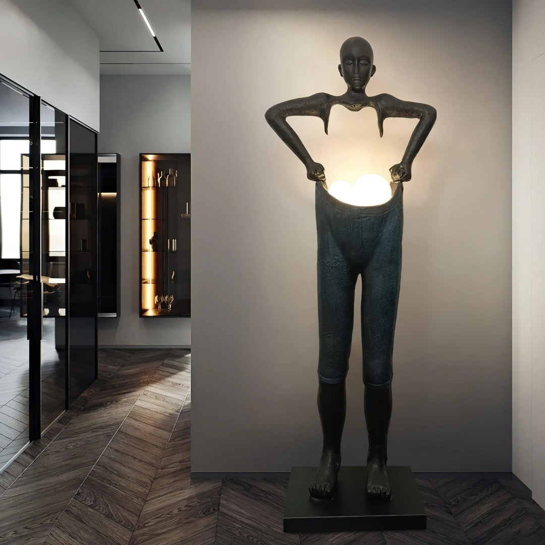Carrying Pants Sculpture Floor Lamp 7