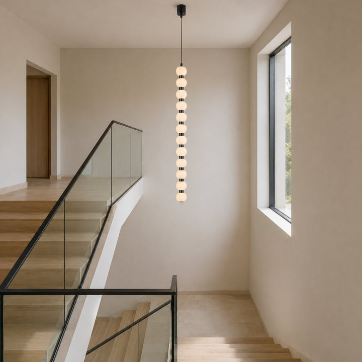Cavelle Vertical Globe Pendant Lamp 15