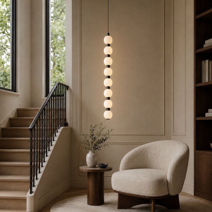 Cavelle Vertical Globe Pendant Lamp 9