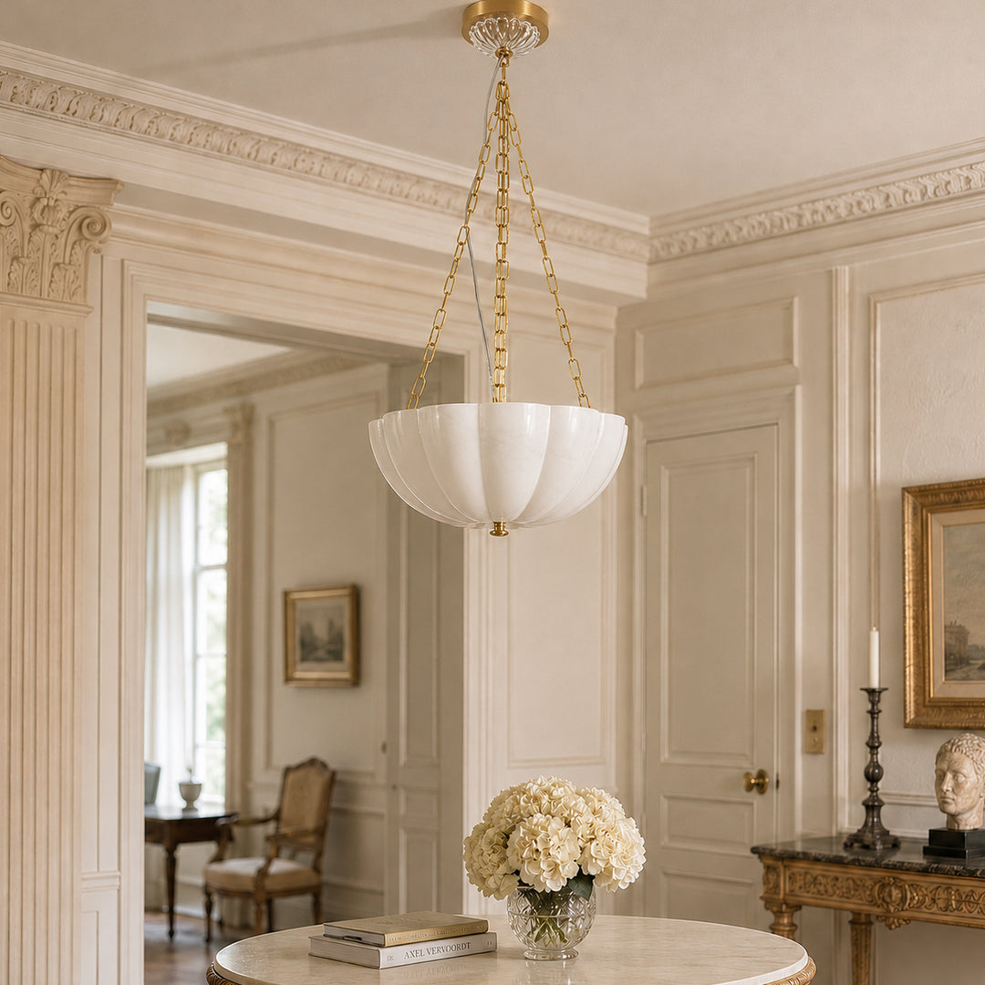 Cavelune Glass Bowl Chandelier 3