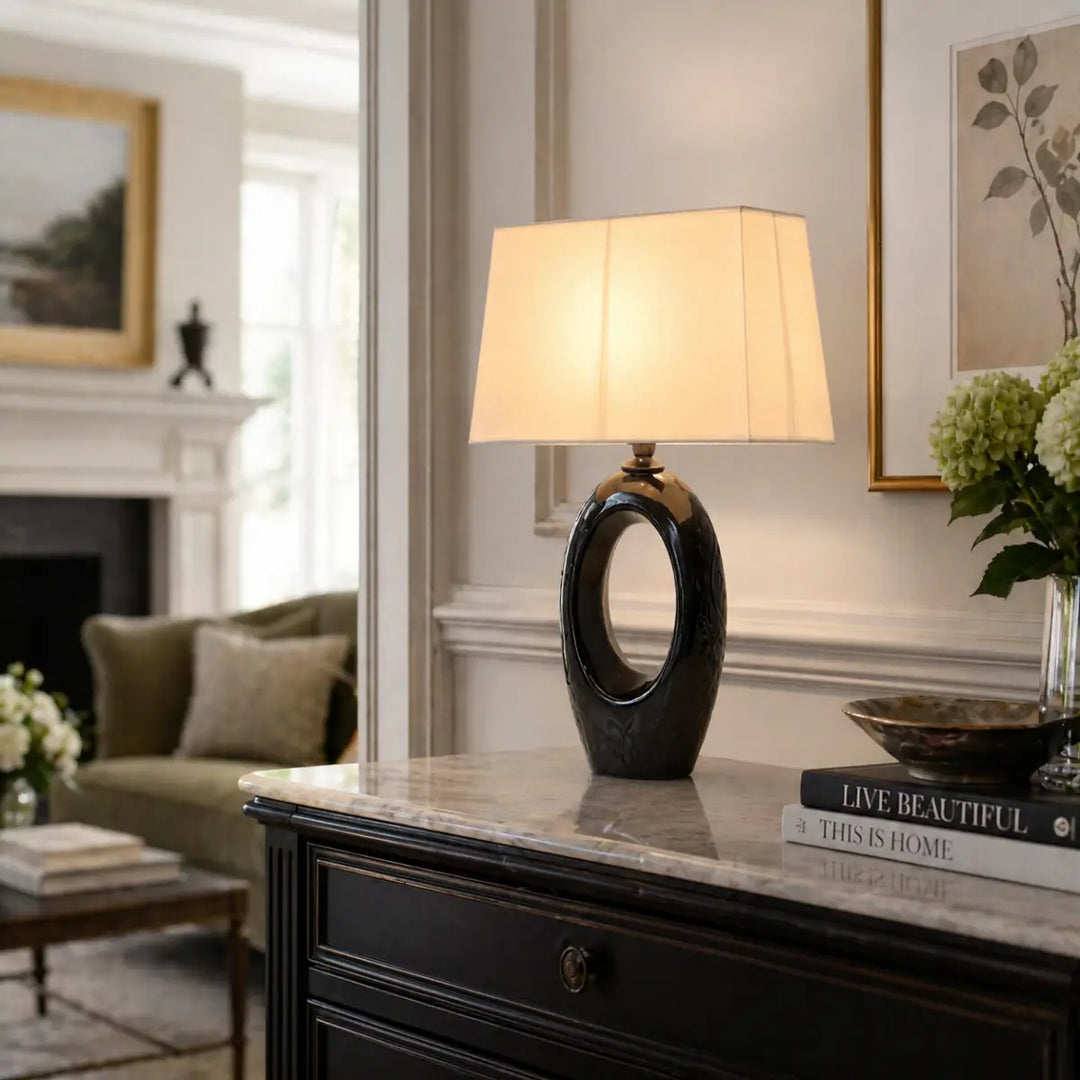 Cavo Black Ceramic Table Lamp 4