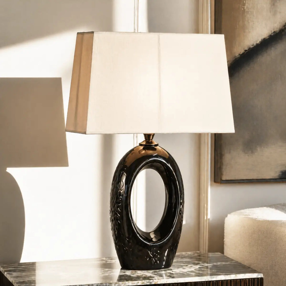 Cavo Black Ceramic Table Lamp 5