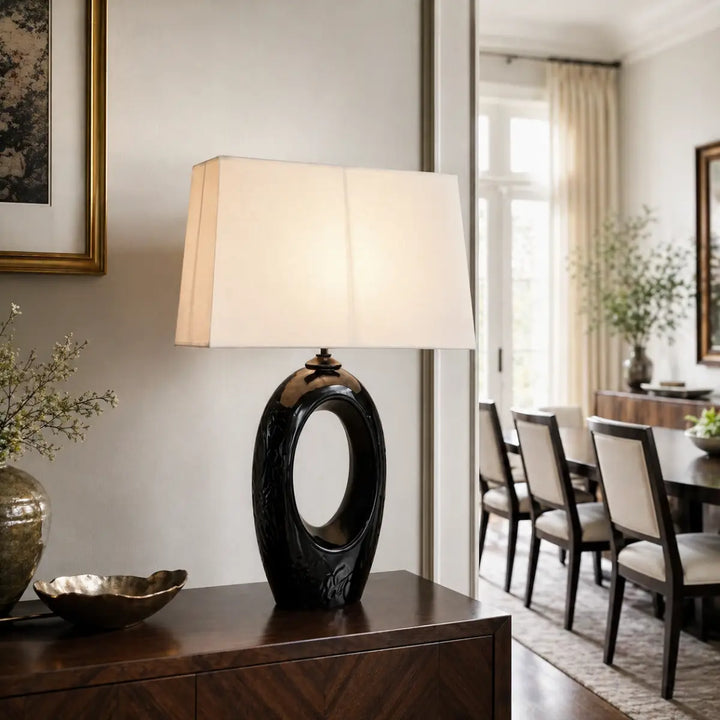 Cavo Black Ceramic Table Lamp 6