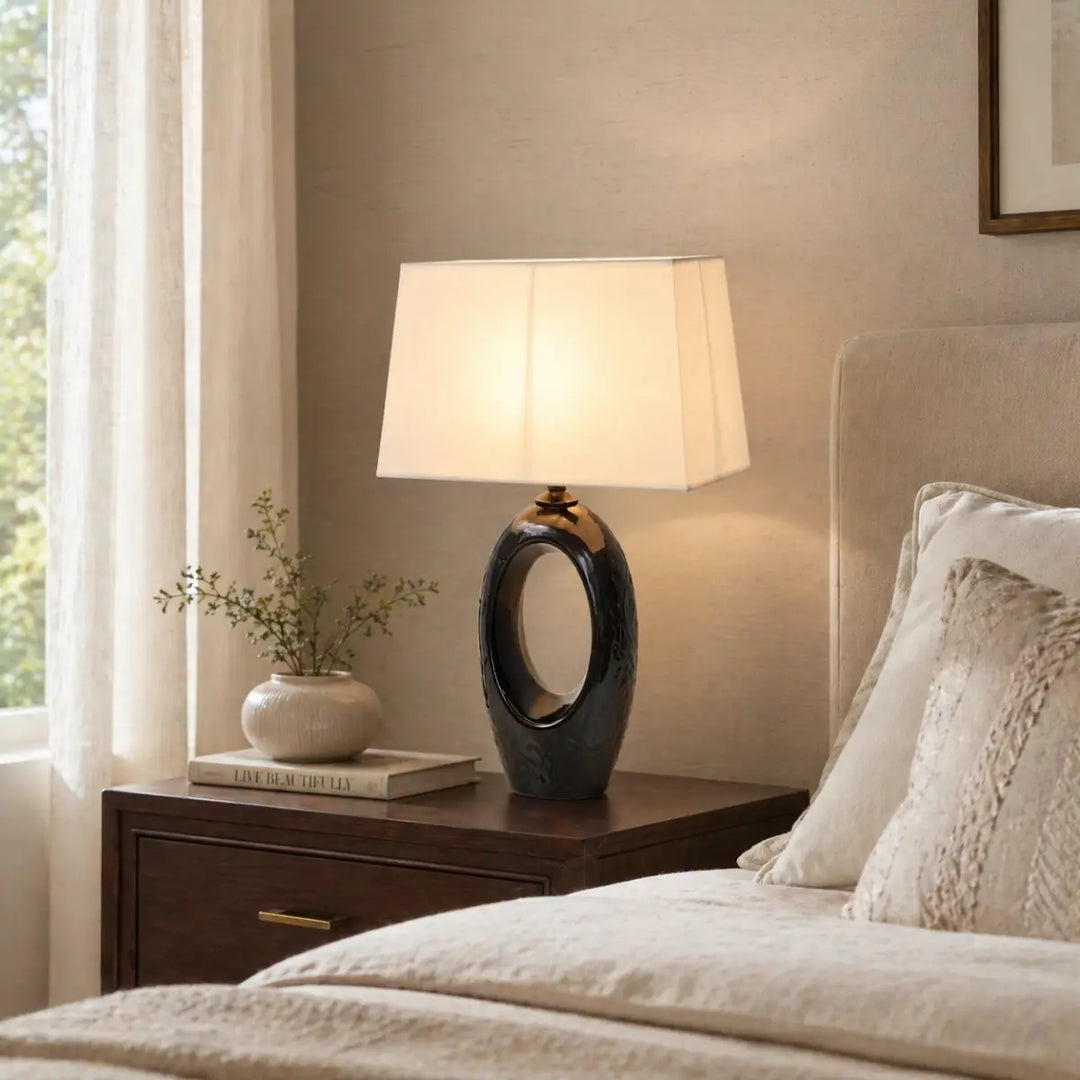 Cavo Black Ceramic Table Lamp 7